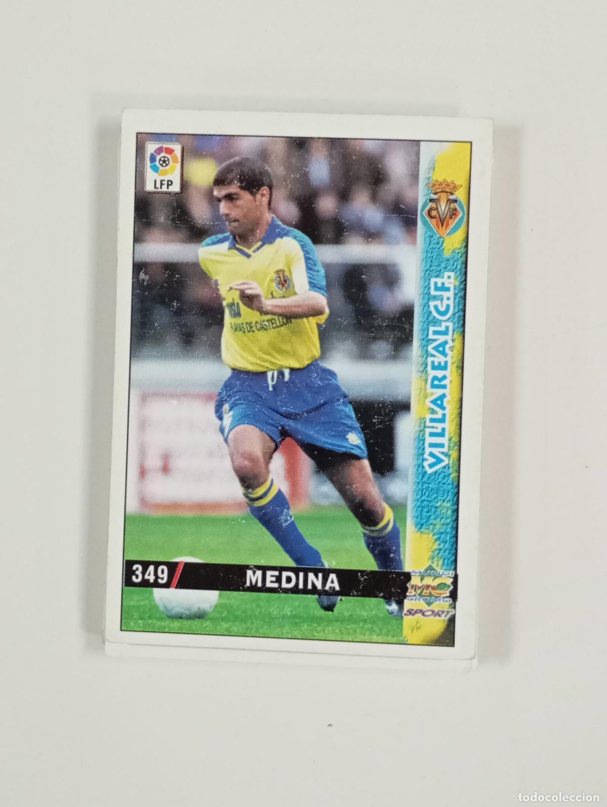 Figurine di Calcio: MUNDI CROMO MC TARJETA LIGA 98-99 MEDINA. VILLARREAL. N&ordm; 349. TDKP28F