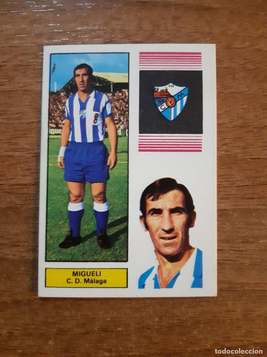 Cromos de Futebol: Migueli (M&aacute;laga) Liga 74-75 Ed. FHER 1974 1975. Nunca pegado, sin pegar