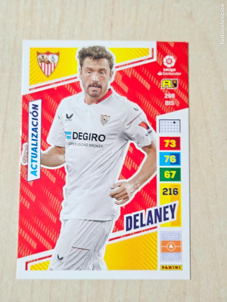 Cromos de F&uacute;tbol: FICHA N&ordm; 298 BIS - DELANEY - ADRENALYN 22 23 - PANINI 2022 - 23 - CROMO - ACTUALIZACION