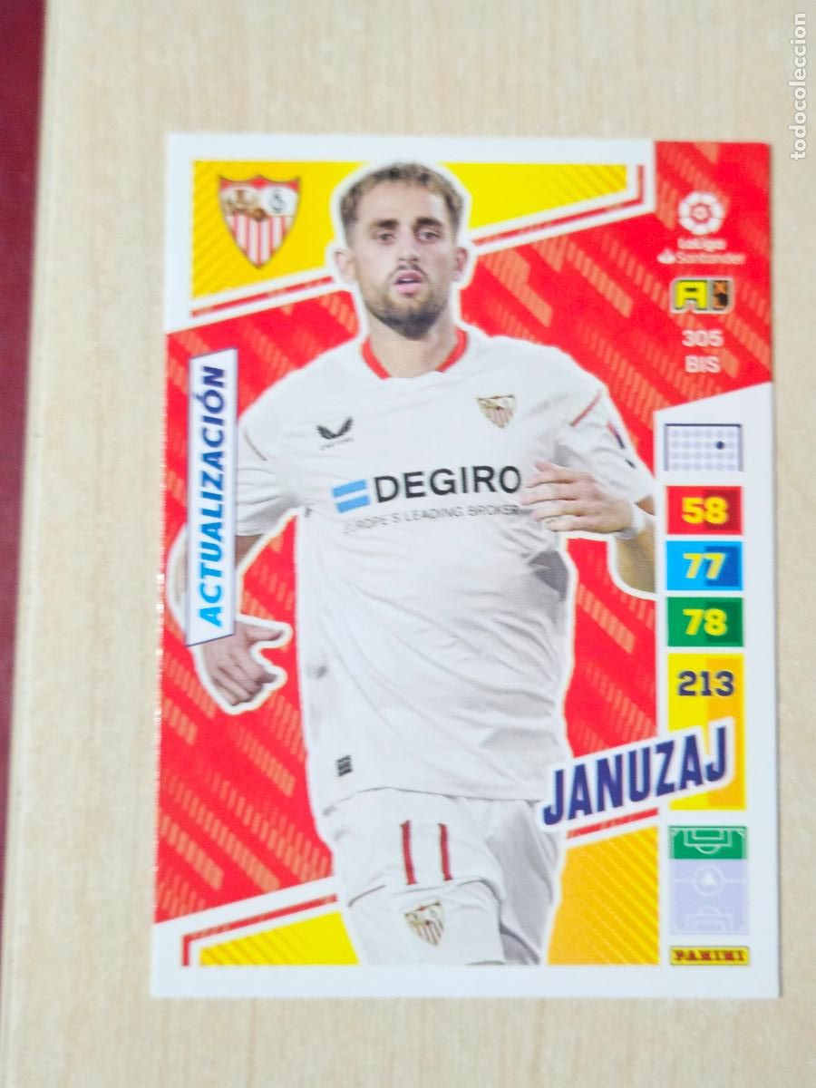 Cromos de F&uacute;tbol: FICHA N&ordm; 305 BIS - JANUZAJ - ADRENALYN 22 23 - PANINI 2022 - 23 - CROMO - ACTUALIZACION