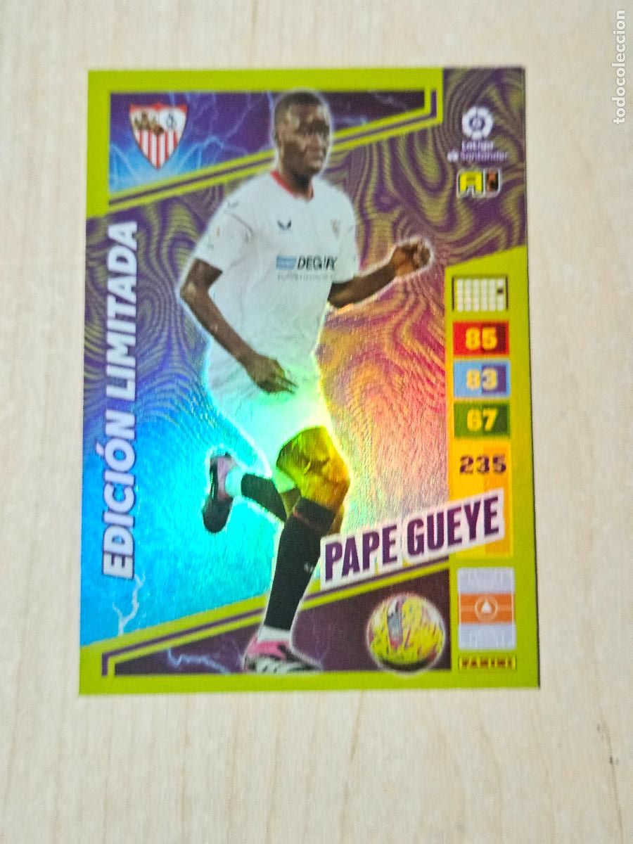Football Stickers: FICHA PAPE GUEYE - ADRENALYN 22 23 - PANINI 2022 - 23 - CROMO - EDICION LIMITADA