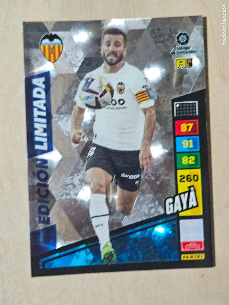 Cromos de F&uacute;tbol: FICHA GAYA - ADRENALYN 22 23 - PANINI 2022 - 23 - CROMO - EDICION LIMITADA