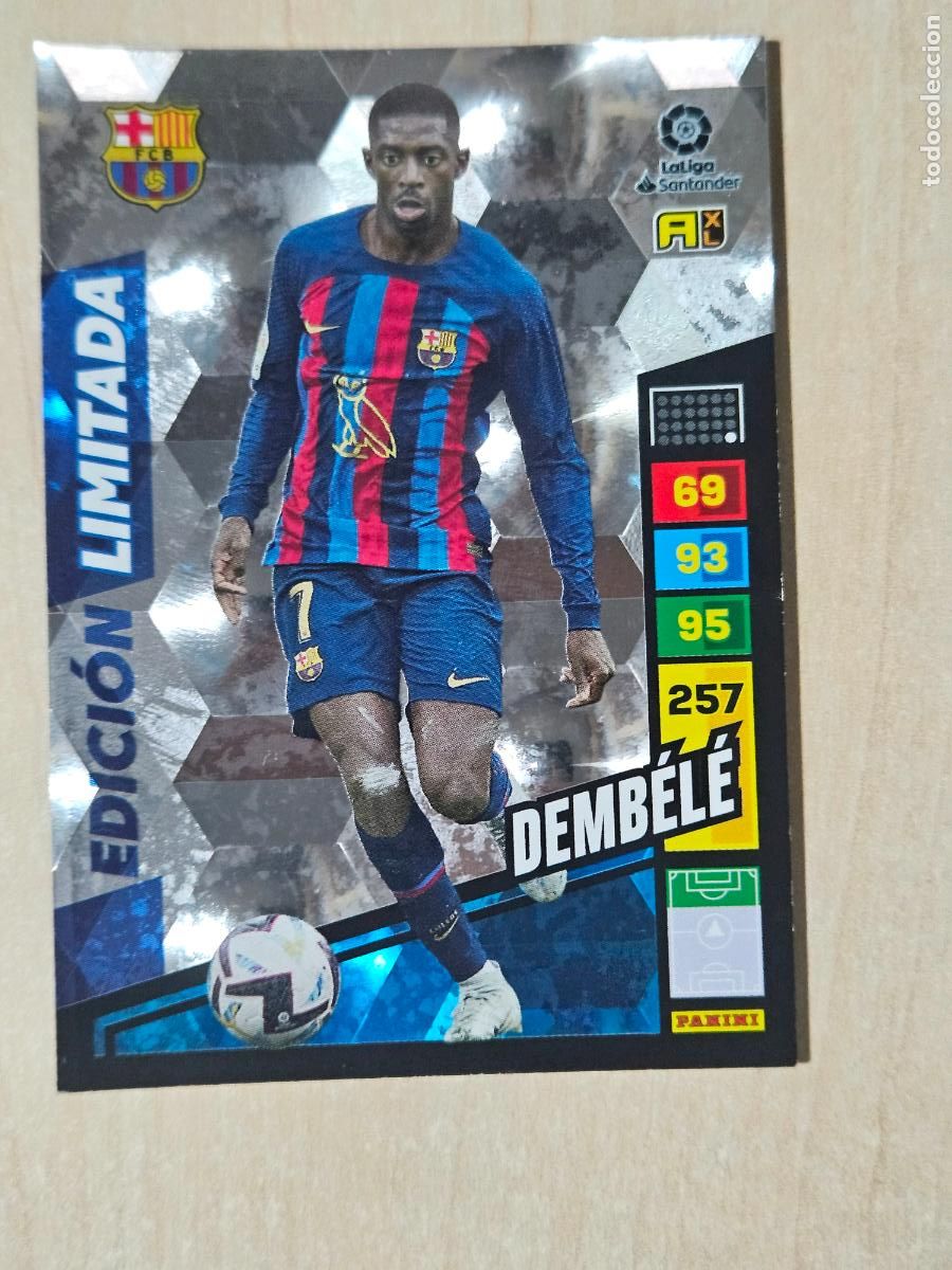 Football Stickers: FICHA DEMBELE - ADRENALYN 22 23 - PANINI 2022 - 23 - CROMO - EDICION LIMITADA