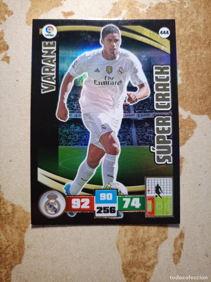 Fu&szlig;ball-Sticker: S&uacute;per Crack 444 VARANE Adrenalyn 2015-16