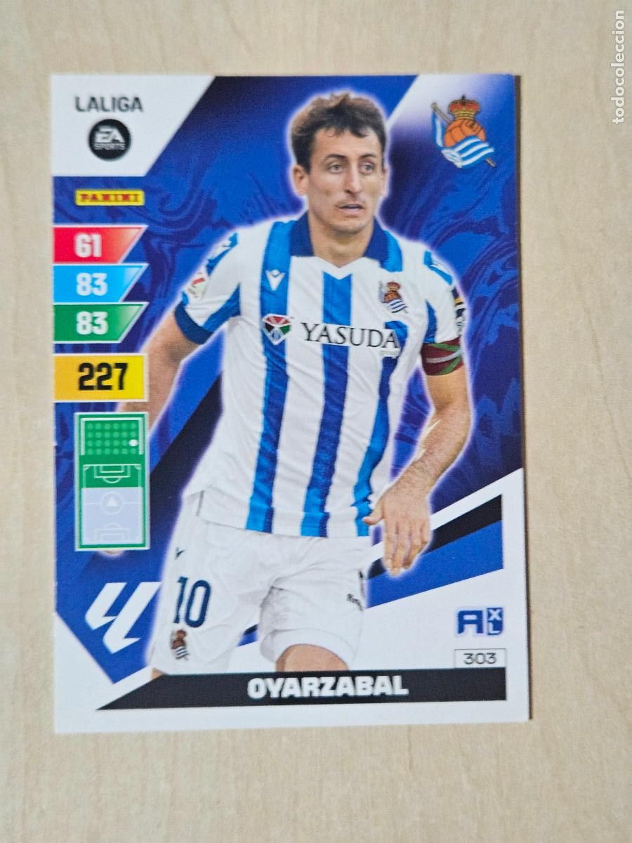 Fu&szlig;ball-Sticker: FICHA N&ordm; 303 OYARZABAL - ADRENALYN 23 24 - PANINI 2023 - 24 - CROMO - REAL SOCIEDAD