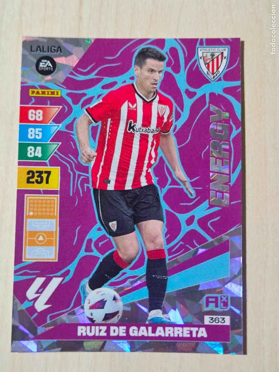 Cromos de f&uacute;tbol: FICHA N&ordm; 363 RUIZ DE GALARRETA - ADRENALYN 23 24 - PANINI 2023 - 24 - CROMO - ENERGY