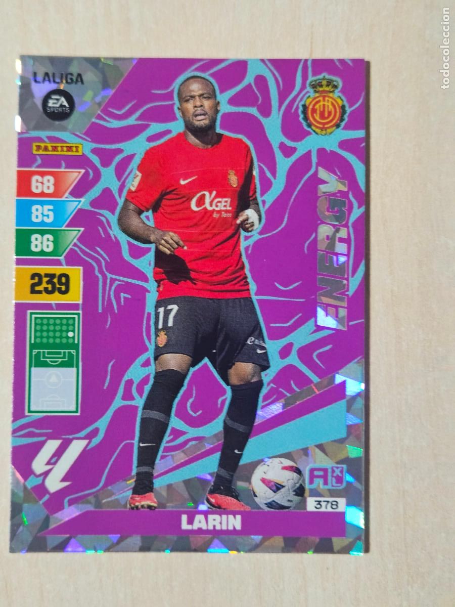 Cromos de f&uacute;tbol: FICHA N&ordm; 378 LARIN - ADRENALYN 23 24 - PANINI 2023 - 24 - CROMO - ENERGY