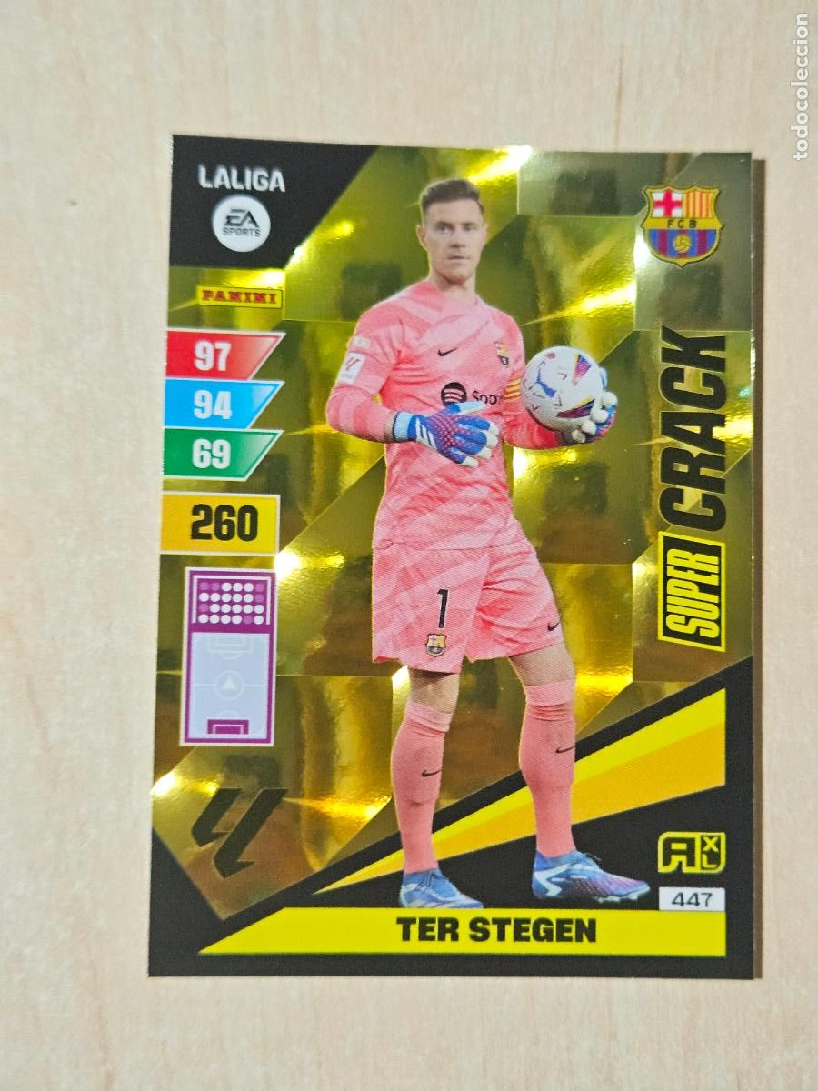 Cromos de f&uacute;tbol: FICHA N&ordm; 447 TER STEGEN - ADRENALYN 23 24 - PANINI 2023 - 24 - CROMO - SUPER CRACK