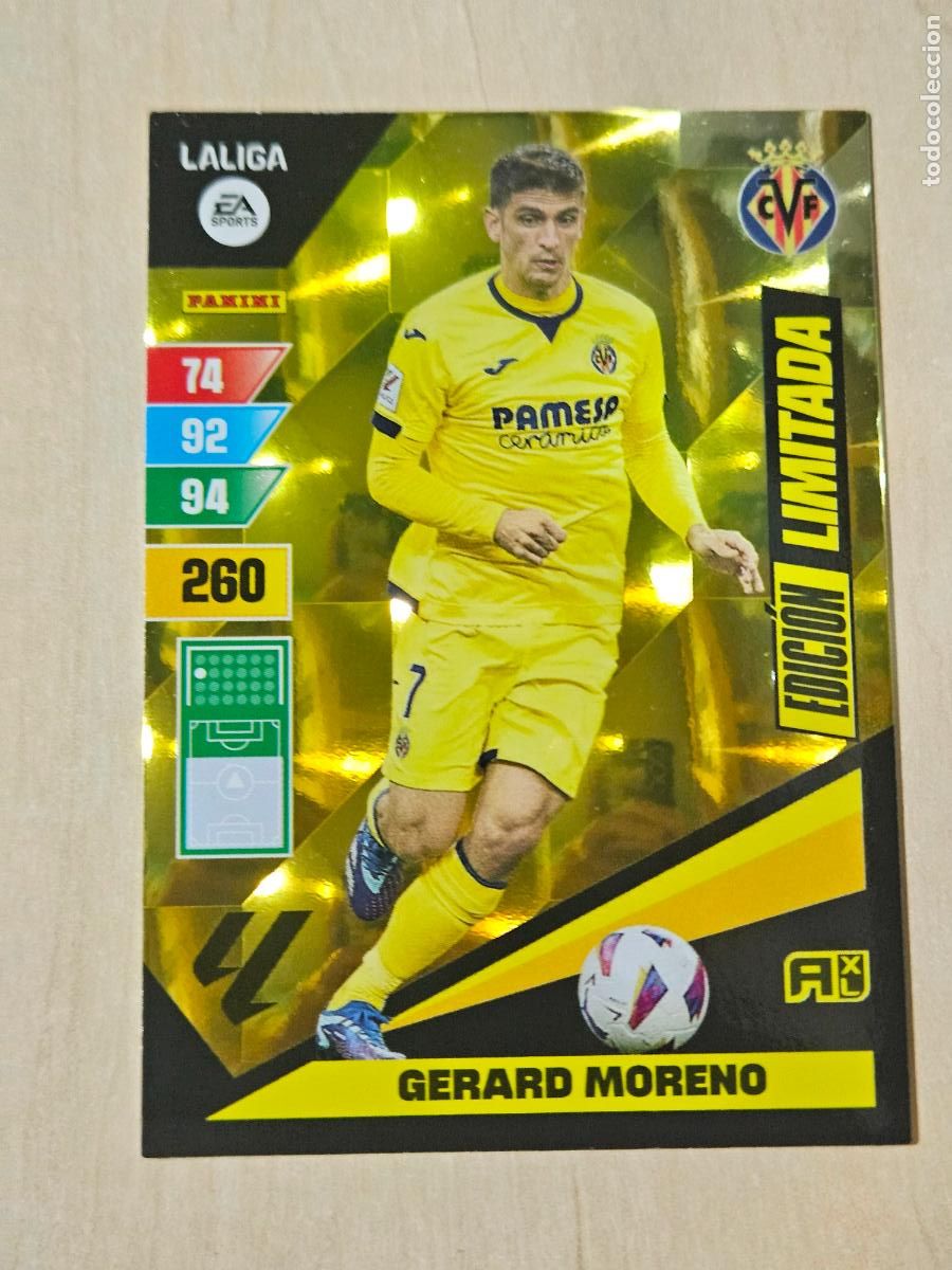 Fu&szlig;ball-Sticker: FICHA GERARD MORENO - ADRENALYN 23 24 - PANINI 2023 - 24 - CROMO - EDICION LIMITADA