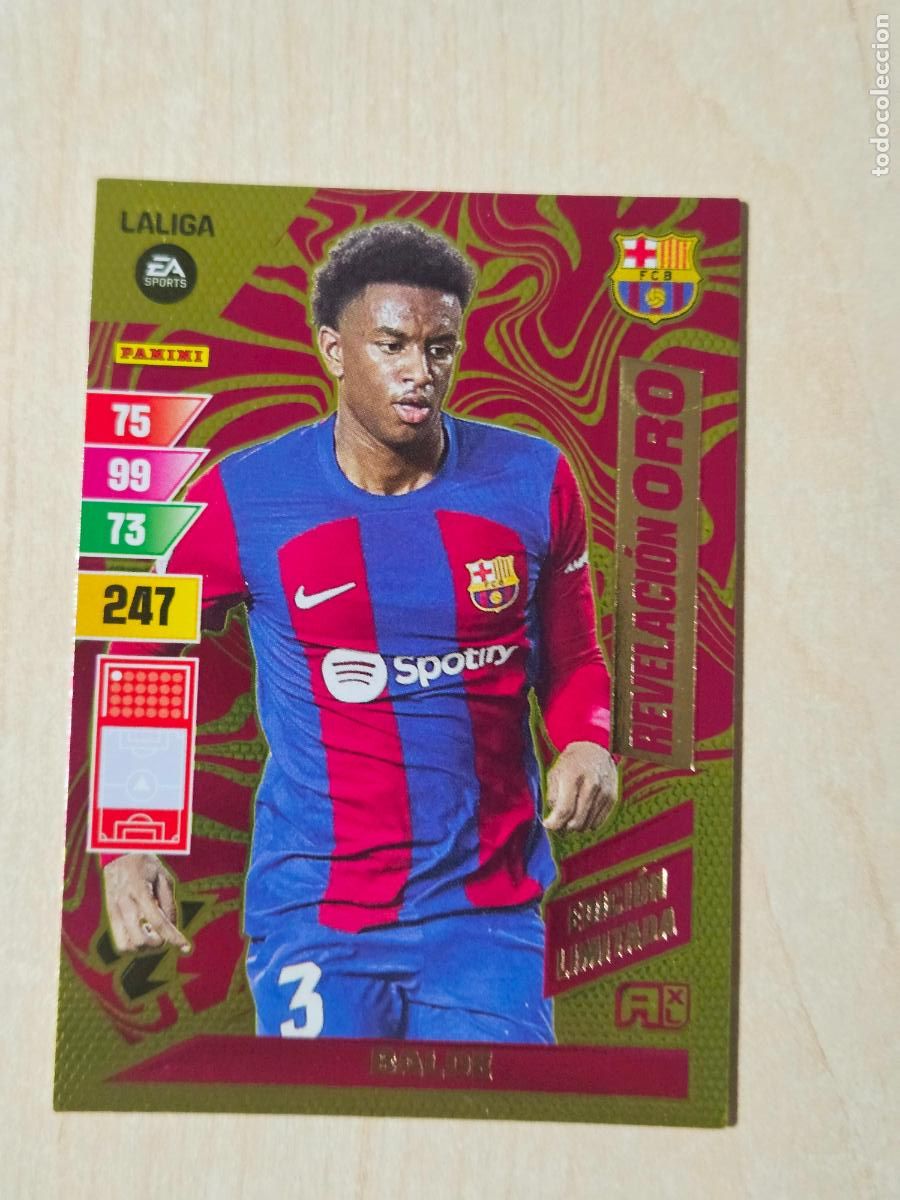 Cromos de F&uacute;tbol: FICHA PREMIUM ORO BALDE - ADRENALYN 23 24 - PANINI 2023 - 24 - CROMO - EDICION LIMITADA