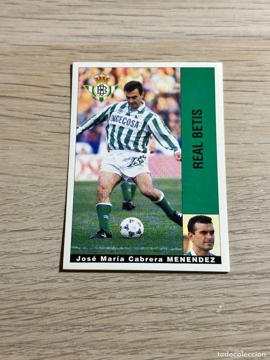 Fu&szlig;ball-Sticker: MENENDEZ BETIS PANINI LIGA 95 96 CROMO SIN PEGAR NUNCA PEGADO