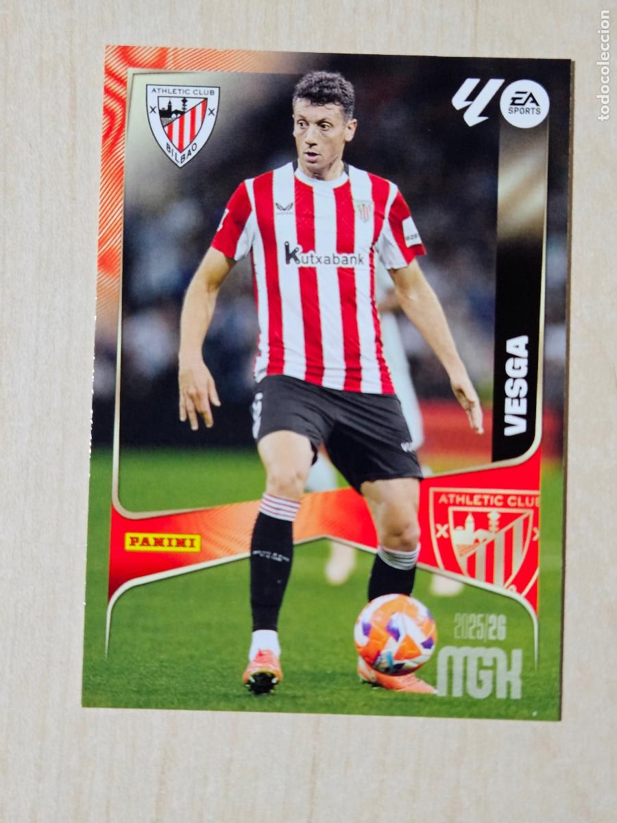 Figurine di Calcio: CROMO N&ordm; 45 VESGA - MEGACRACKS 2025 26 - ATHLETIC DE BILBAO