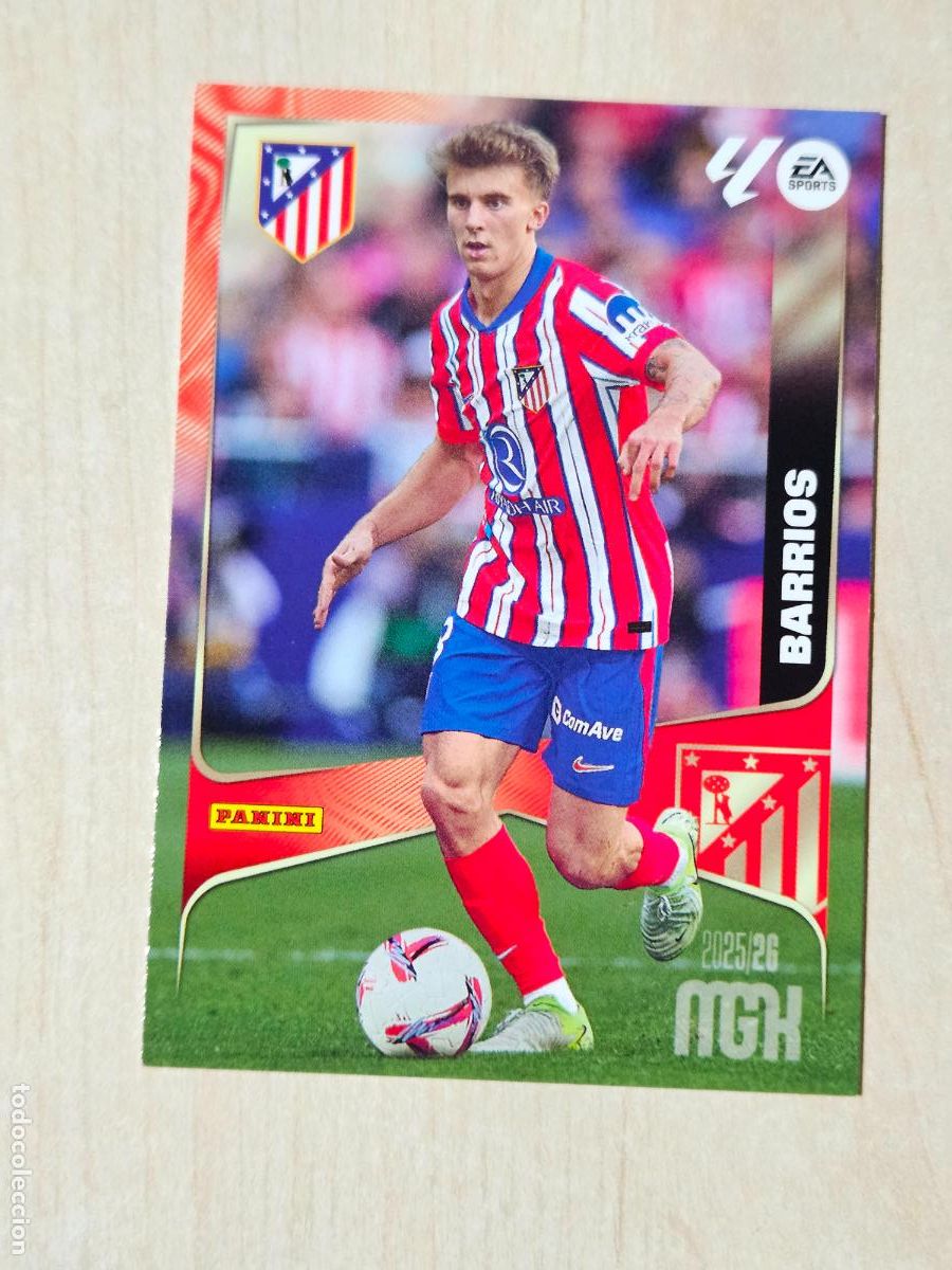 Cromos de f&uacute;tbol: CROMO N&ordm; 65 BARRIOS - MEGACRACKS 2025 26 - ATLETICO DE MADRID