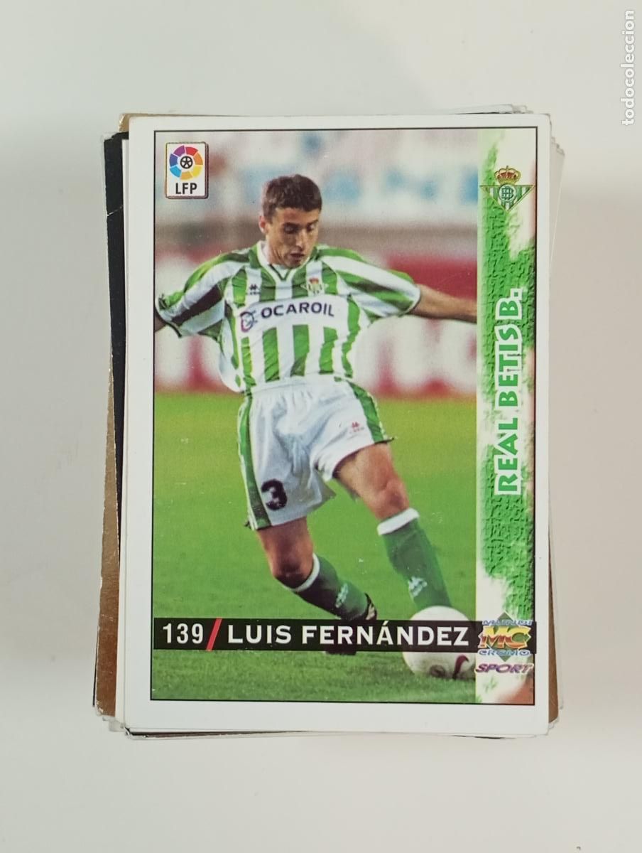 Figurine di Calcio: MUNDI CROMO MC TARJETA LIGA 98-99. LUIS FERN&Aacute;NDEZ. REAL BETIS. N&ordm; 139. TDKP28G