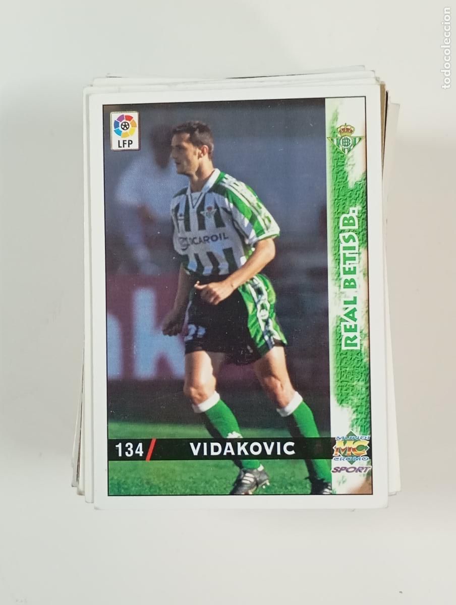Figurine di Calcio: MUNDI CROMO MC TARJETA LIGA 98-99. VIDAKOVIC. REAL BETIS. N&ordm; 134. TDKP28G