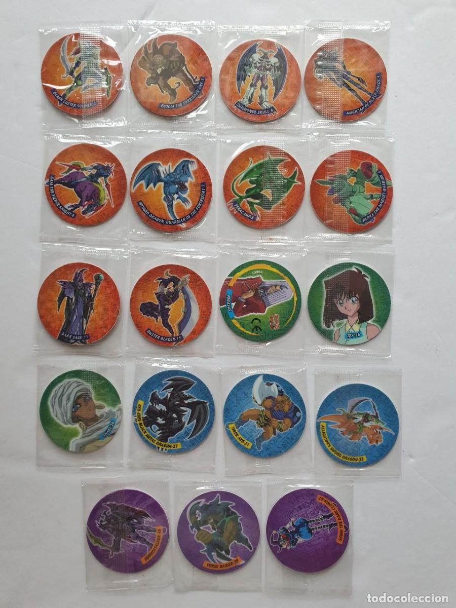 Cromos de F&uacute;tbol: Lote 16 TAZOS MATUTANO diferentes YU-GI-HO! 1996 PRECINTADOS