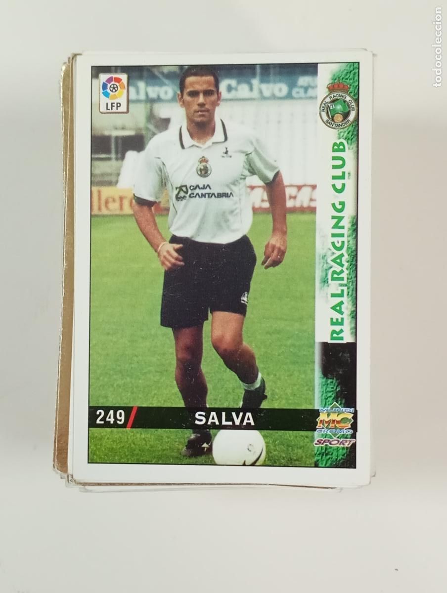 Cromos de Futebol: MUNDI CROMO MC TARJETA LIGA 98-99. SALVA BALLESTA. RACING DE SANTANDER. N&ordm; 249. TDKP28G