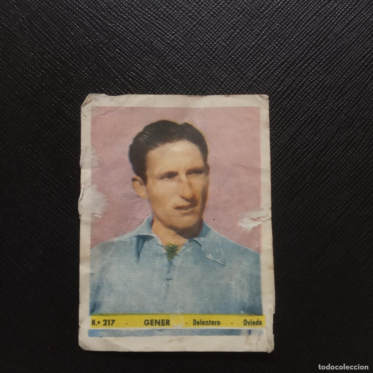 Figurine di Calcio: 217 GENER OVIEDO BRUGUERA FOTO DEPORTE 1943 1944 FUTBOL 43 44 - DESPEGADO - A115 PG352