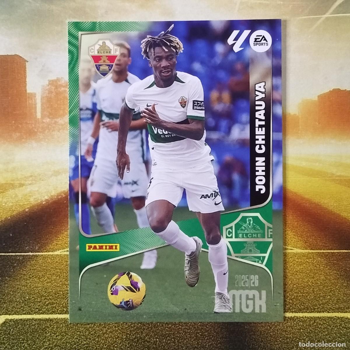 Cromos de F&uacute;tbol: #133 John Chetauya | Elche CF | 2025 2026 Megacracks LaLiga Panini 25 26 MGK