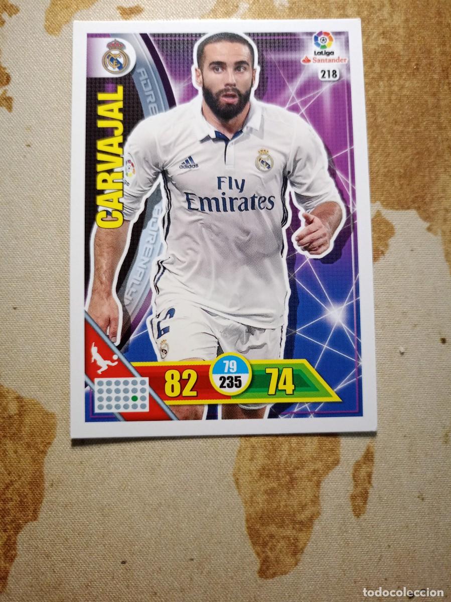 Cromos de f&uacute;tbol: Real Madrid 218 CARVAJAL Adrenalyn 2016-17