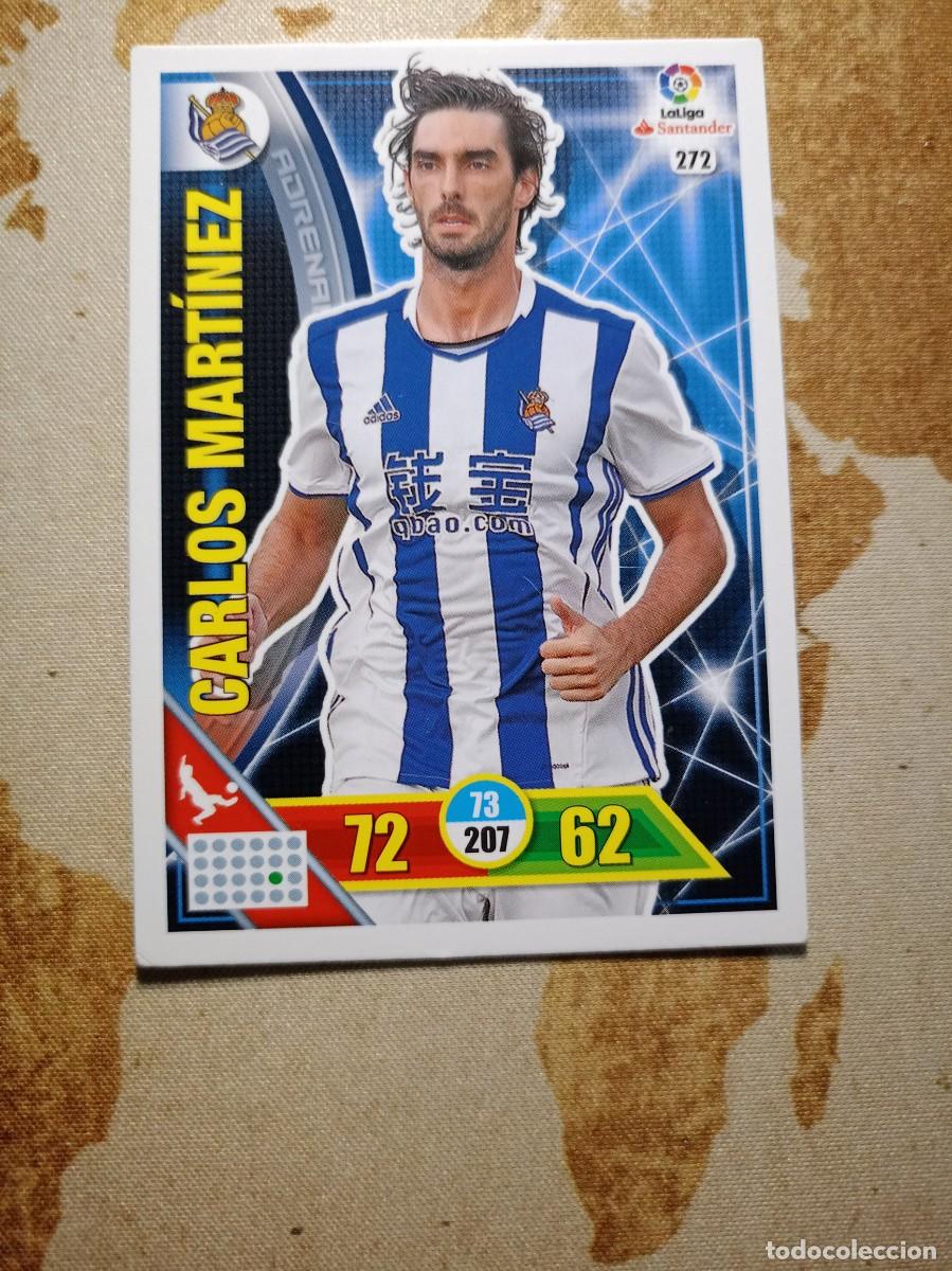 Fu&szlig;ball-Sticker: Real Sociedad 272 CARLOS MART&Iacute;NEZ Adrenalyn 2016-17