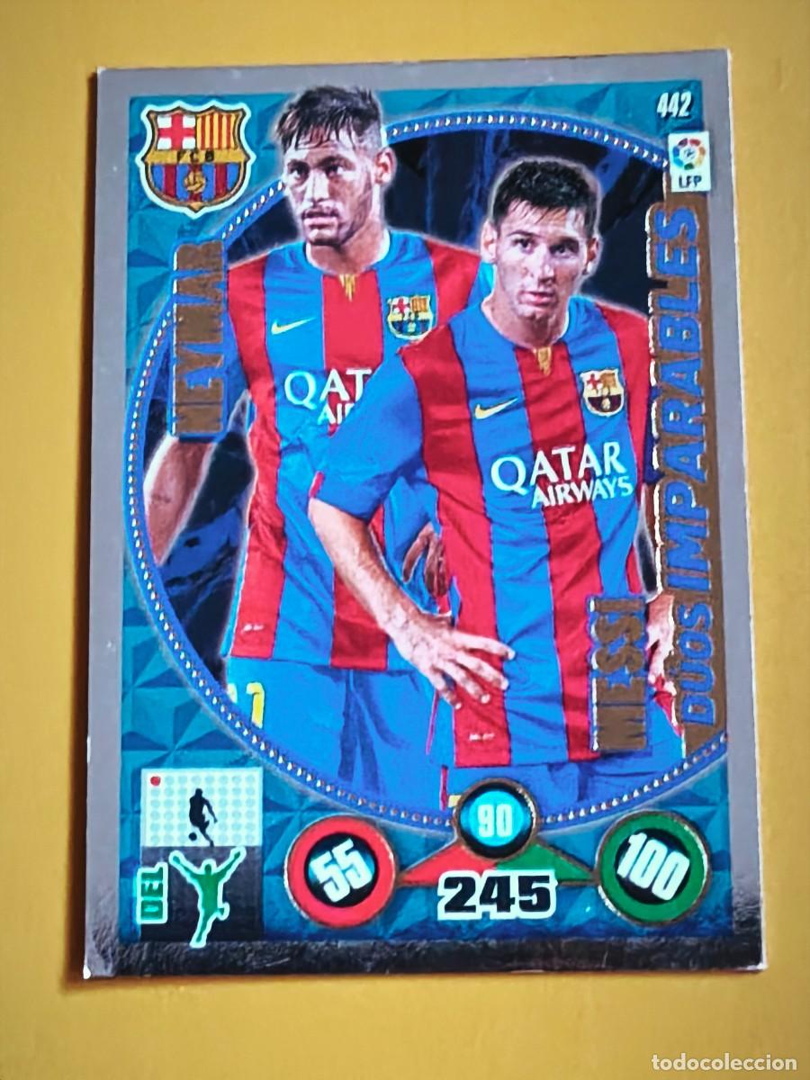 Cromos de f&uacute;tbol: messi, duos imparables 2014 15 - Foto 1
