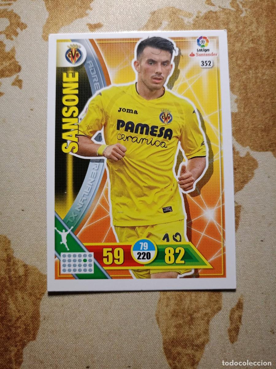 Cartes &agrave; collectionner de Football: Villarreal 352 SANSONE Adrenalyn 2016-17