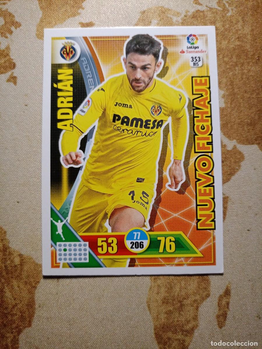 Cromos de f&uacute;tbol: Villarreal 353 BIS ADR&Iacute;AN Adrenalyn 2016-17