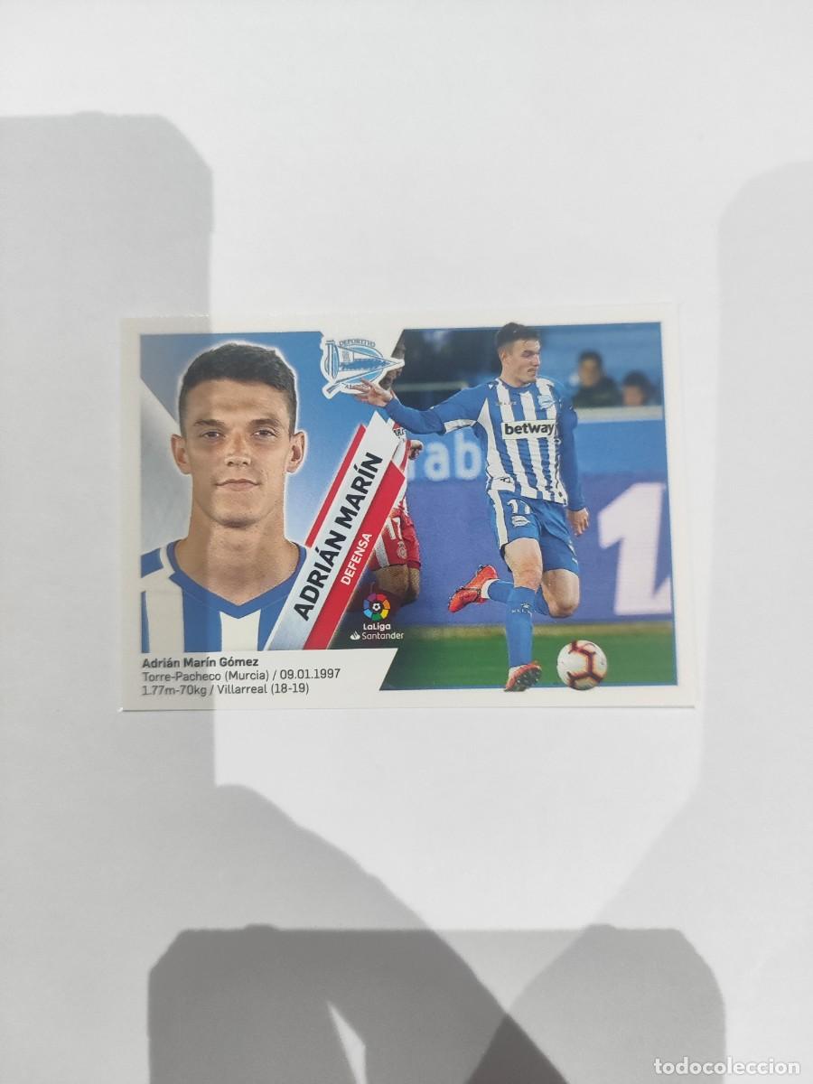 Cromos de Futebol: CROMO N&Uacute;MERO 7B ADRI&Aacute;N MAR&Iacute;N ALAVES. LIGA ESTE 19/20.