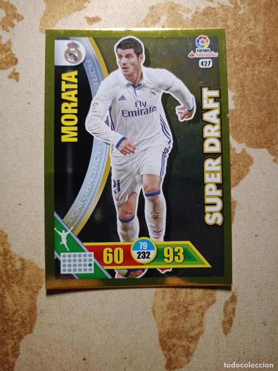 Fu&szlig;ball-Sticker: S&uacute;per Draft 427 MORATA Adrenalyn 2016-17
