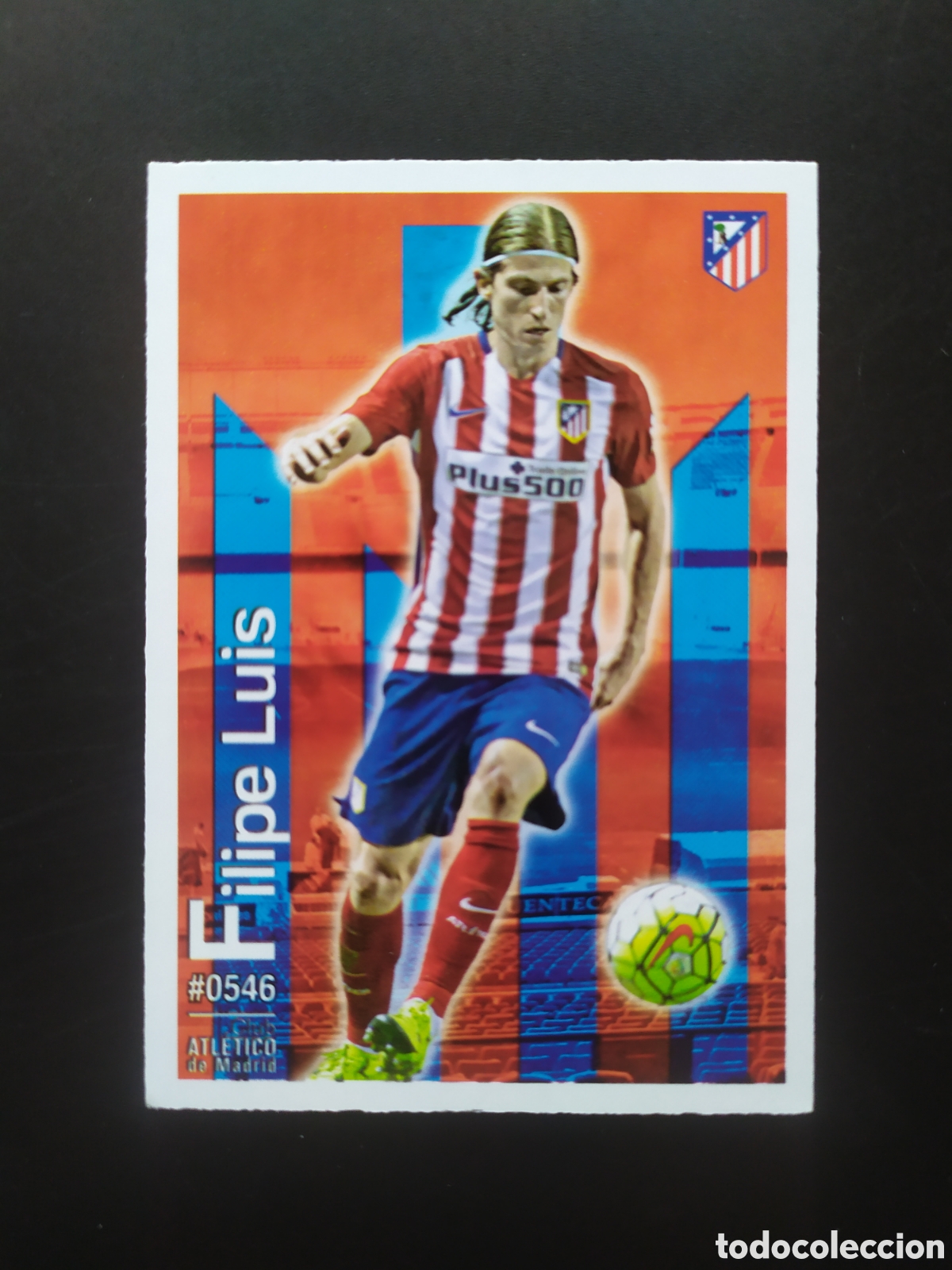 Cromos de f&uacute;tbol: Mundicromo fichas Liga 2015 2016 15 16 Filipe Luis n&deg; 546 Atl&eacute;tico Madrid