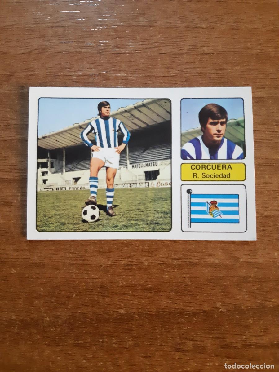 Cromos de F&uacute;tbol: Corcuera (Real Sociedad) Liga 73-74 ed. FHER 1973 1974 Nunca pegado, sin pegar