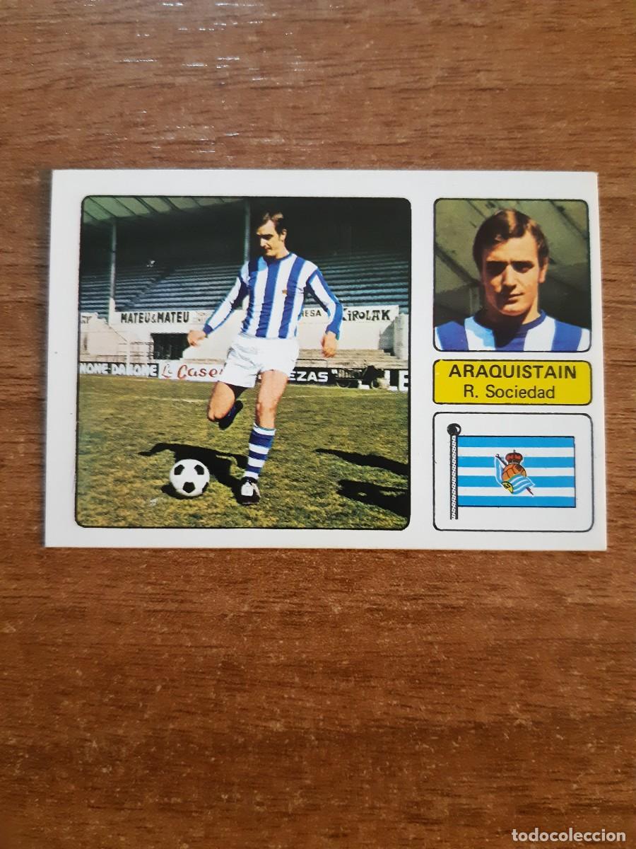 Cromos de Futebol: Araquistain (Real Sociedad) Liga 73-74 ed. FHER 1973 1974 Nunca pegado, sin pegar