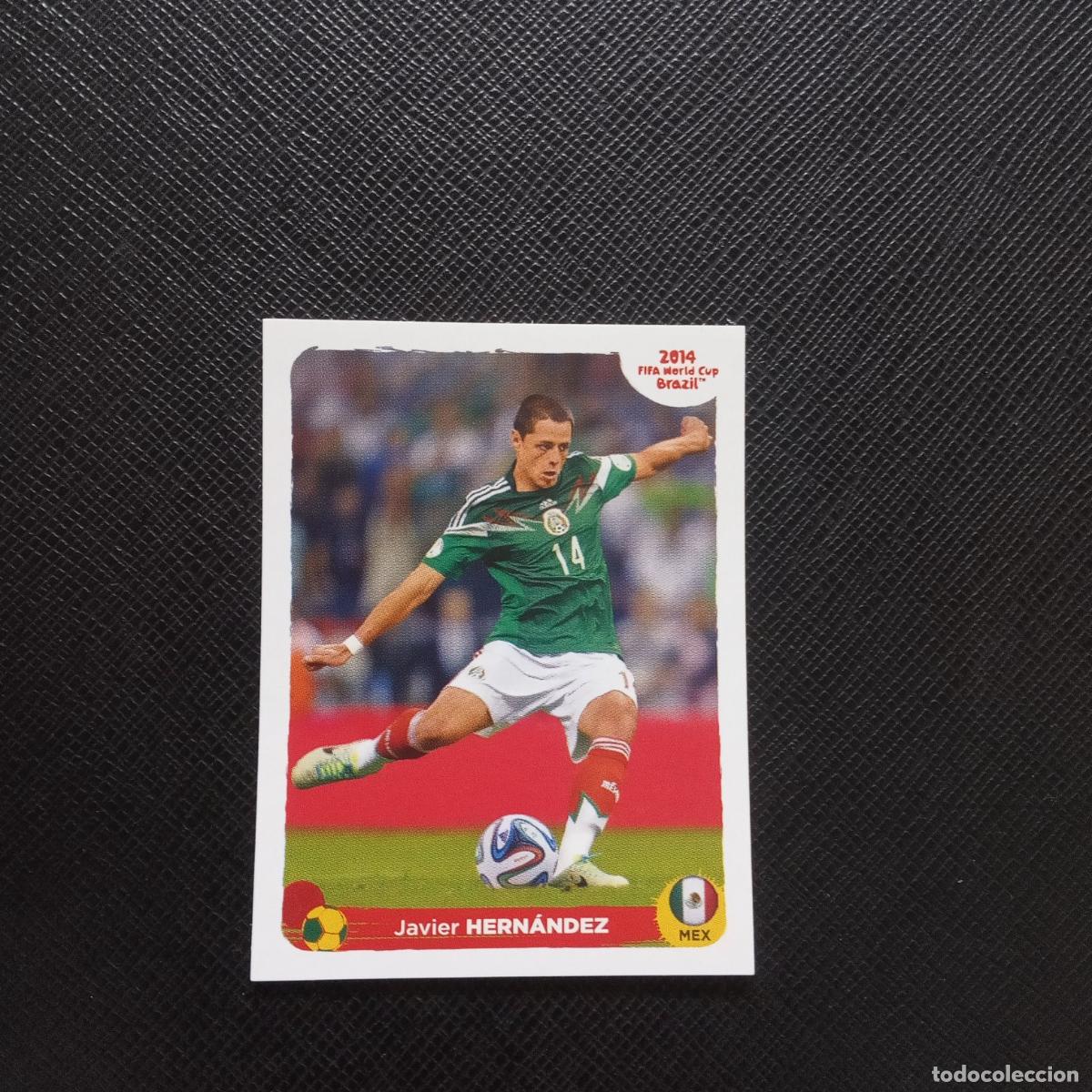 Cromos de f&uacute;tbol: JAVIER HERNANDEZ MEXICO PANINI MUNDIAL BRASIL 2014 FUTBOL 14 - SIN PEGAR - A7 PG325 EXTRA COCA COLA