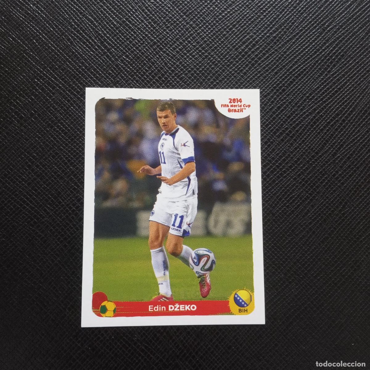 Cromos de f&uacute;tbol: DZEKO BOSNIA PANINI MUNDIAL BRASIL 2014 FUTBOL 14 - SIN PEGAR - A7 PG325 EXTRA COCA COLA
