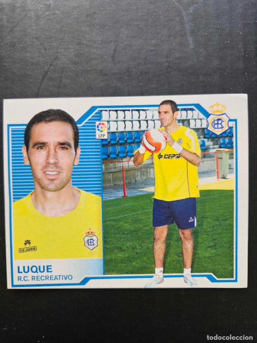Figurine di Calcio: LUQUE RECREATIVO HUELVA LIGA ESTE 07 08 2007 2008 SIN PEGAR NUNCA PEGADO