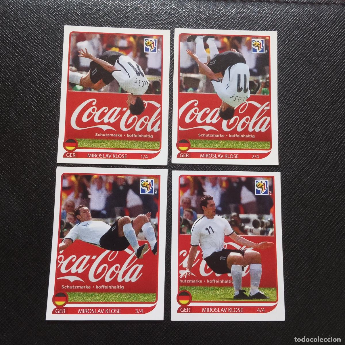 Cromos de f&uacute;tbol: KLOSE ALEMANIA PANINI 2010 SOUTH AFRICA MUNDIAL FUTBOL 10 - SIN PEGAR - A7 PG433 EXTRA COCA COLA B