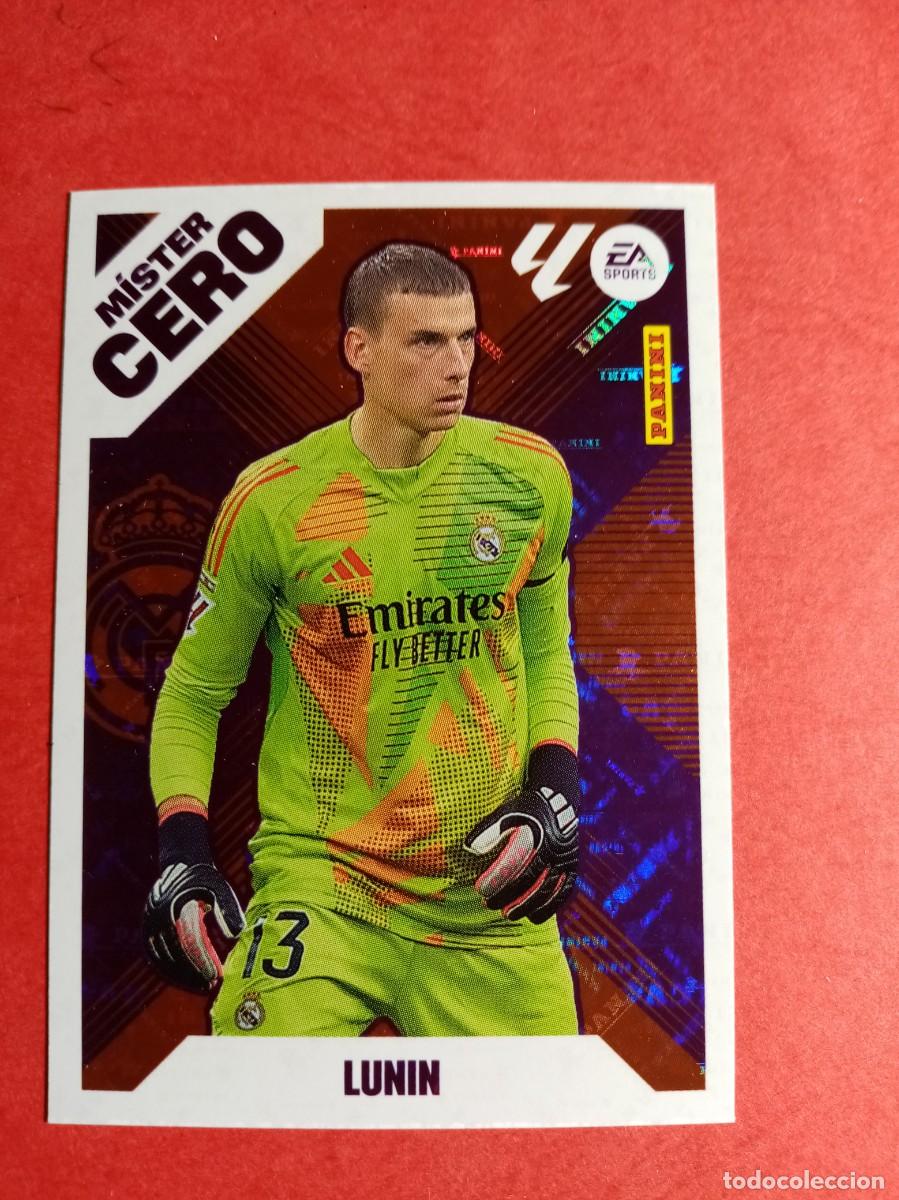 Cromos de f&uacute;tbol: N&ordm; 7 LUNIN, MISTER CERO, REAL MADRID, LIGA ESTE 2025 2026 25 26 PANINI