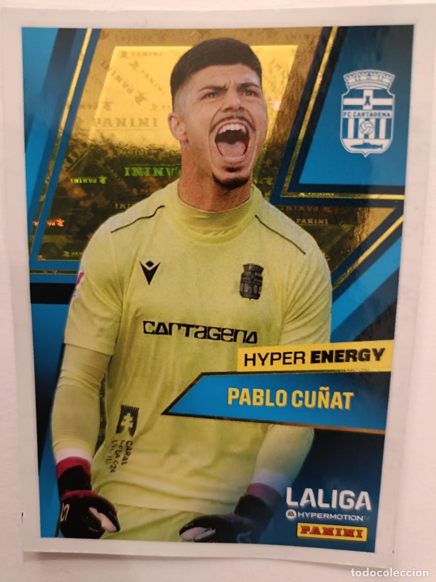 Cromos de f&uacute;tbol: #469 PABLO CU&Ntilde;AT HYPER ENERGY F.C. CARTAGENA LIGA HYPERMOTION 24/25 PANINI