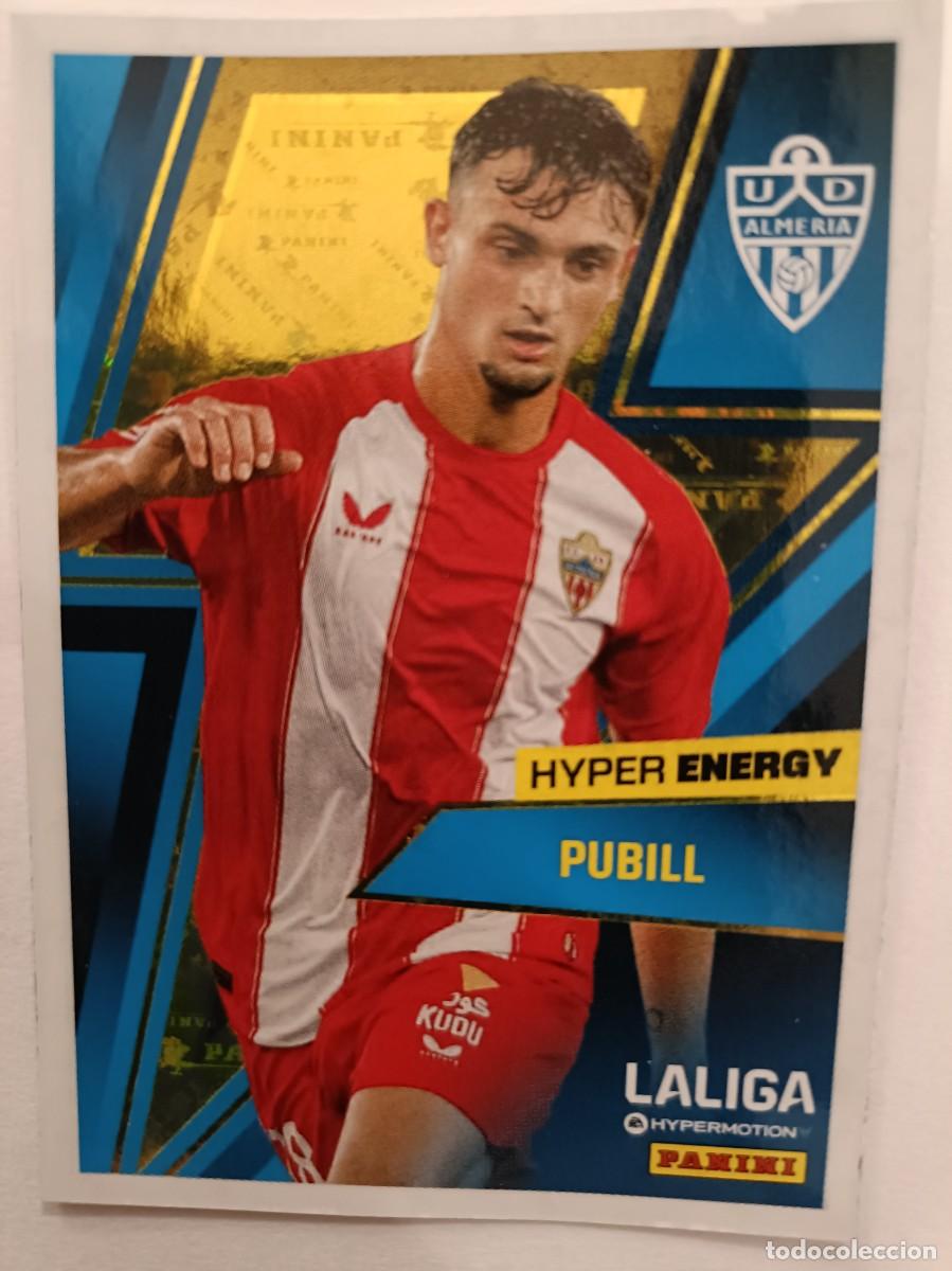 Cromos de F&uacute;tbol: #470 PUBILL HYPER ENERGY U.D. ALMERIA LIGA HYPERMOTION 24/25 PANINI
