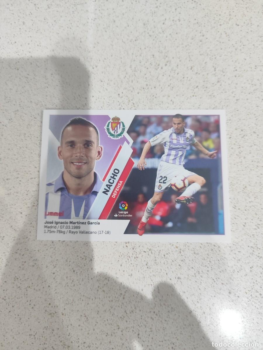 Fu&szlig;ball-Sticker: CROMO N&Uacute;MERO 7 NACHO VALLADOLID. LIGA ESTE 19/20.