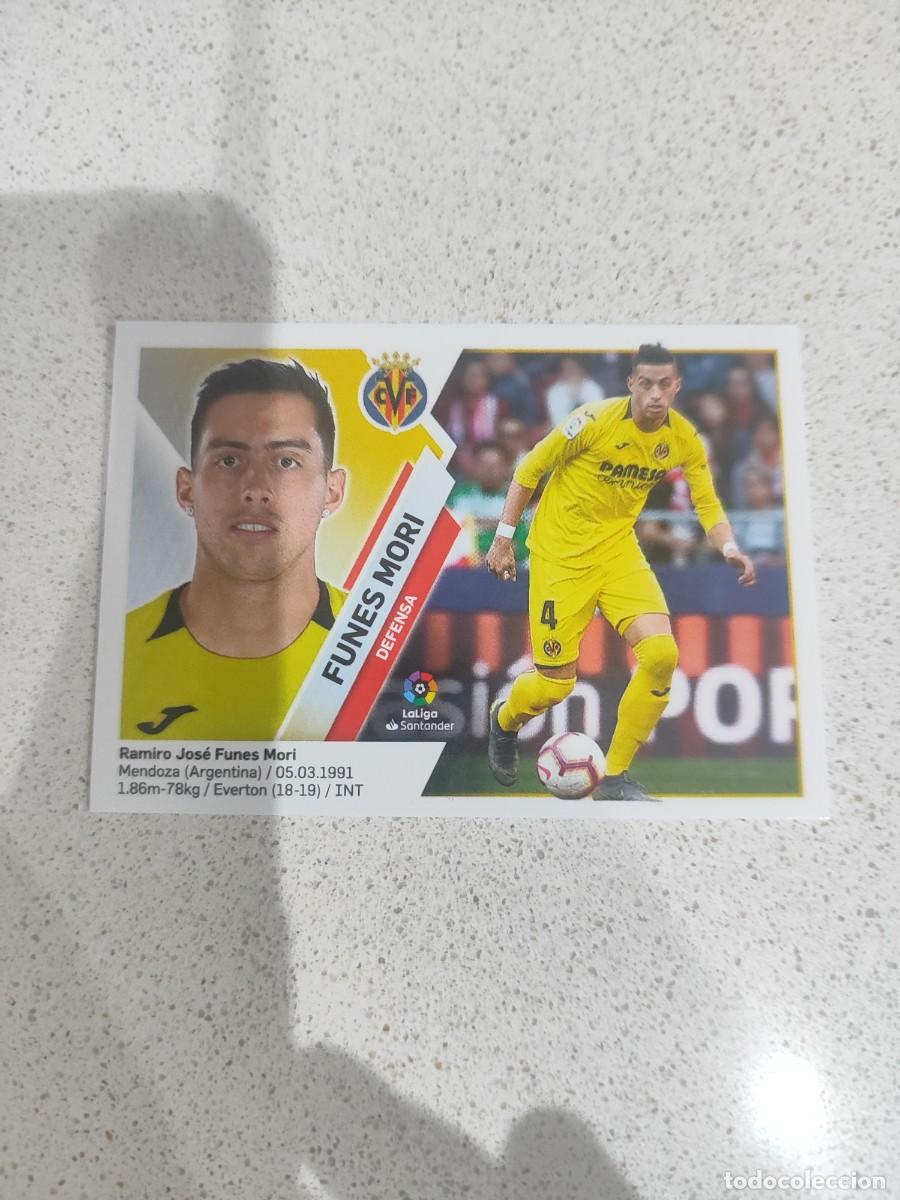 Fu&szlig;ball-Sticker: CROMO N&Uacute;MERO 6A FUNES MORI VILLARREAL. LIGA ESTE 19/20.