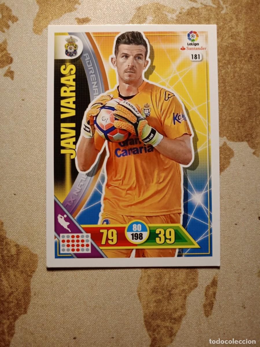 Football Stickers: Las Palmas 181 JAVI VARAS Adrenalyn 2016-17