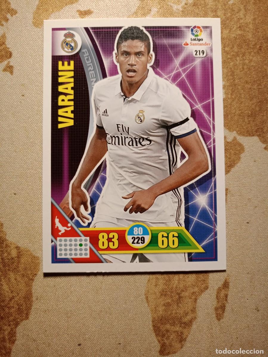 Fu&szlig;ball-Sticker: Real Madrid 219 VARANE Adrenalyn 2016-17