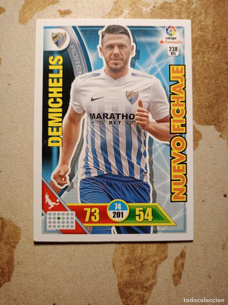 Fu&szlig;ball-Sticker: M&aacute;laga 238 DEMICHELIS Adrenalyn 2016-17