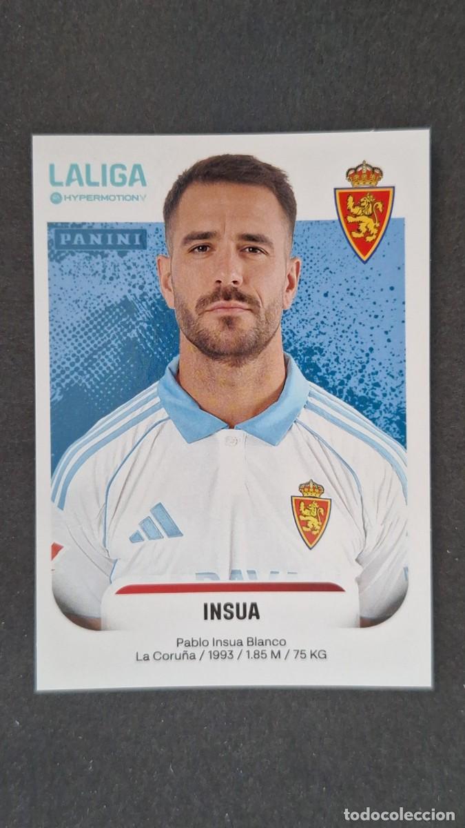 Figurine di Calcio: L1 INSUA REAL ZARAGOZA 406 LIGA HYPERMOTION 2025 2026 25 26 PANINI NUNCA PEGADO SIN PEGAR