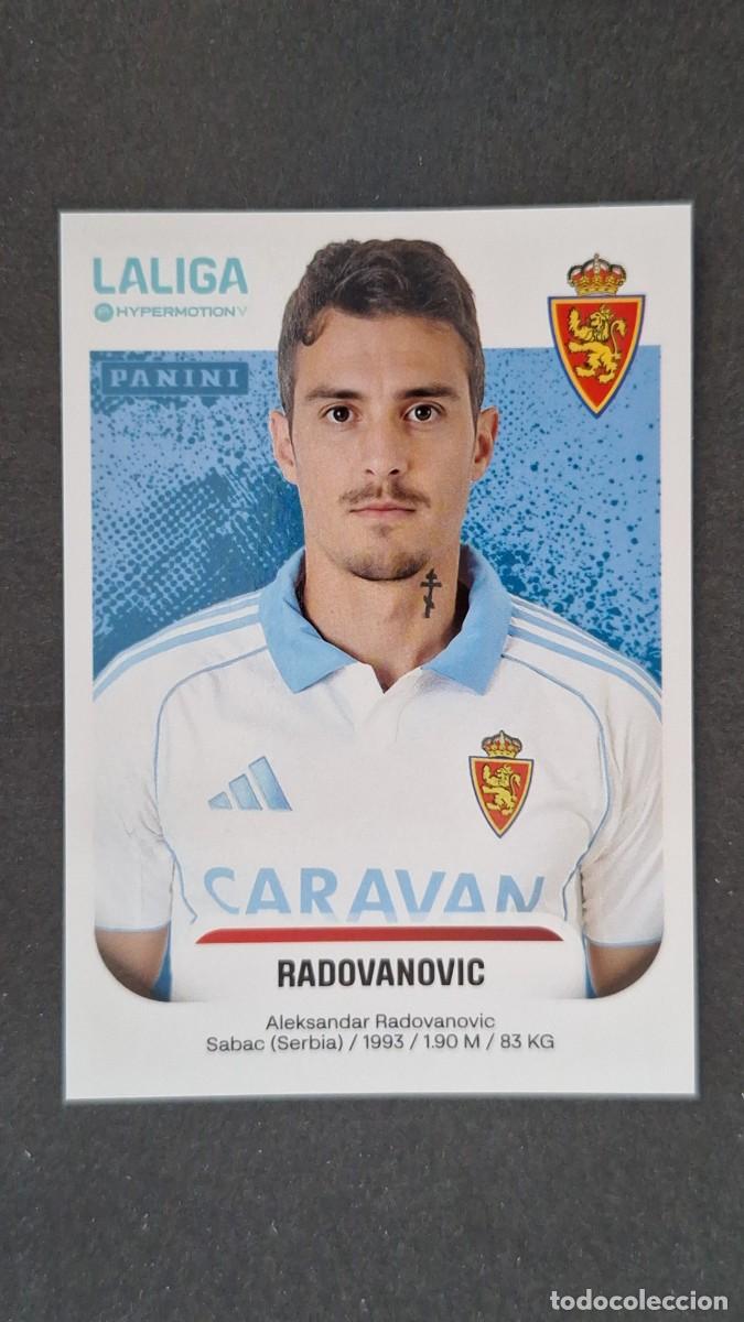 Fu&szlig;ball-Sticker: L1 RADOVANOVIC REAL ZARAGOZA 407 LIGA HYPERMOTION 2025 2026 25 26 PANINI NUNCA PEGADO SIN PEGAR