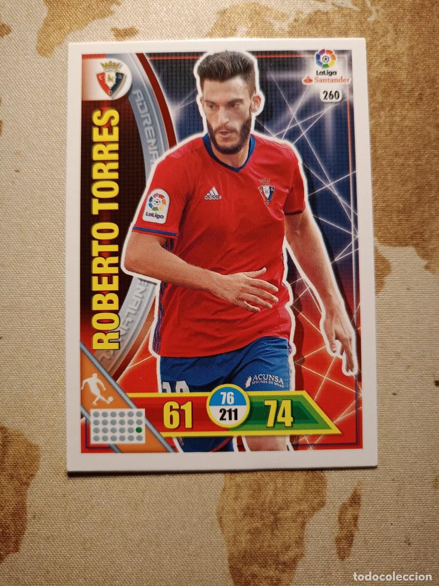 Cromos de F&uacute;tbol: Osasuna 260 ROBERTO TORRES Adrenalyn 2016-17