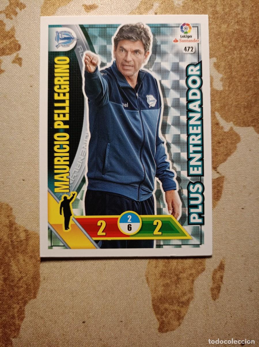 Figurine di Calcio: Plus entrenador 472 MAURICIO PELLEGRINO Adrenalyn 2016-17