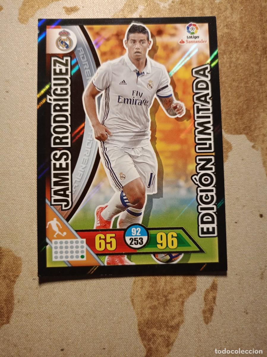 Football Stickers: Edici&oacute;n Limitada JAMES RODR&Iacute;GUEZ Adrenalyn 2016-17